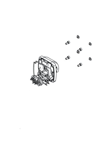 Repuesto conjunto tapa trasera 6 terminales/hembrillas para motor ERREKA VULCAN (modelos VUS)