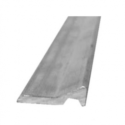 Perfil aluminio de sobreponer CLEMSA PFL BAPZ 2 metros para banda antipinzamiento
