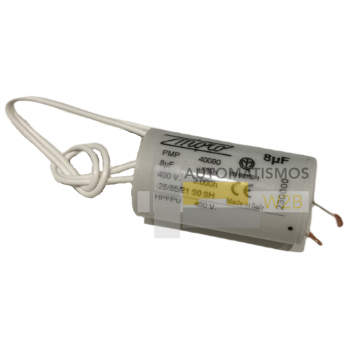 Condensador 8 uF para ERREKA PUMA (PUS400EC)
