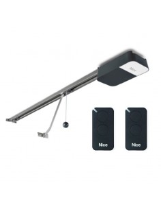Kit Nice SPIDO 600 para puertas seccionales de 9,6m2 y basculantes de 10,5m2 con guía en 2 piezas
