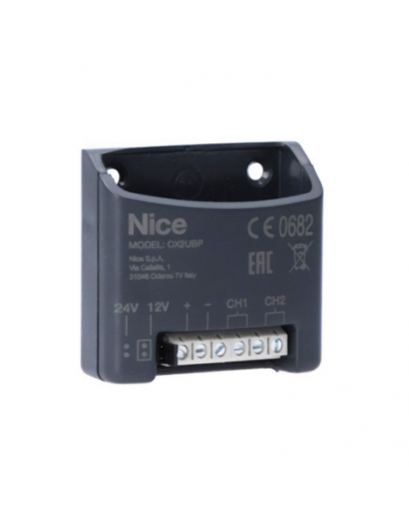 Base para receptores enchufables Nice OXI a 12/24v