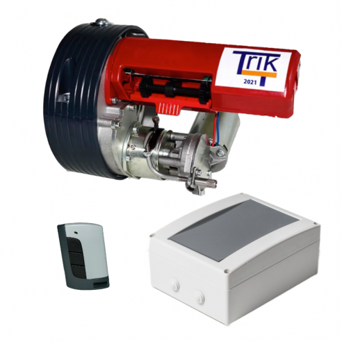 Kit Motor Trik Silence T240 24v con electrofreno para puertas enrollables de hasta 210kg eje 76mm