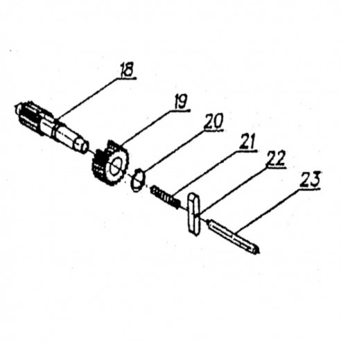 Conjunto piezas de la 18 a la 23 para Forsa RAYO/B1-T motor basculante