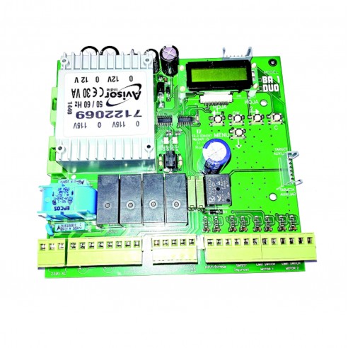 Cuadro con display digital EMFA BA2 para hasta 2 motores batientes a 230v (sin receptor)