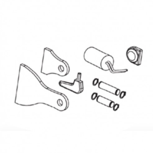 Kit soportes y accesorios para V2 CALYPSO motor batiente