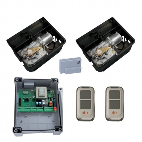 Kit 2 Motores enterrados V2 Vulcan Able UG Medium 230v para puertas batientes de hasta 3,5m