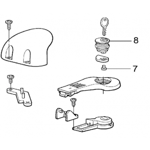 Repuesto kit desbloqueo para Nice WINGO motor...