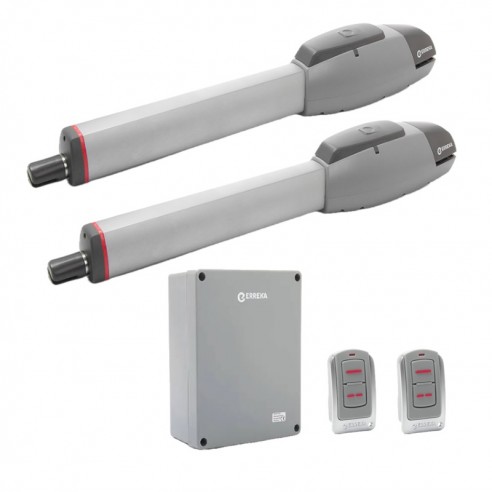 Kit Motor ERREKA KAIROS 24v con final de carrera para puertas batientes hasta 4m