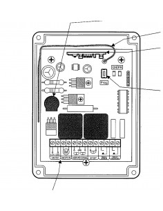 Cuadro de control Nice CS35 para instalación en camiones con motor Nice SUMO