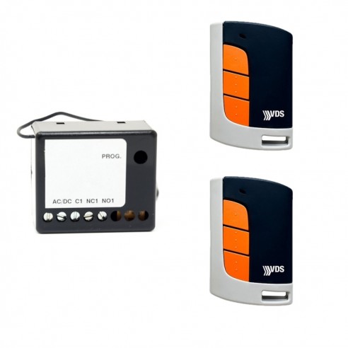 Kit Receptor VDS SRM 12/24v 1 canal con 2 mandos ECO-R 433 MHz