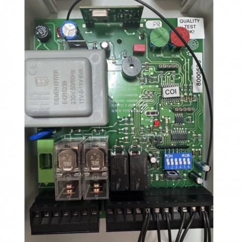 Cuadro de Control PUJOL MOTORS J-D 433 MHz con finales de carrera para puertas enrollables