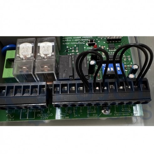 Cuadro de Control PUJOL MOTORS J-D 433 MHz con finales de carrera para puertas enrollables