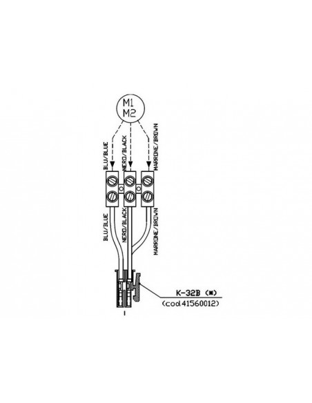 Cable conexionado para motor enrollable ACM (modelos antiguos)