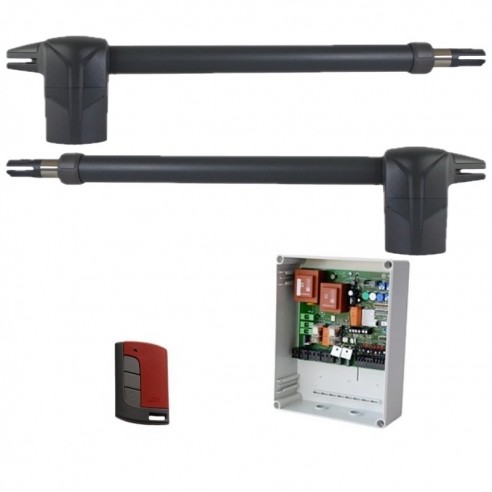 Kit motor EMFA BAT 230v para puertas batientes hasta 2,5m de 2 hojas