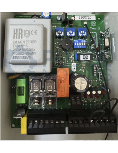 Cuadro de control TRABI MOTORS J-S1 para puertas batientes de una hoja