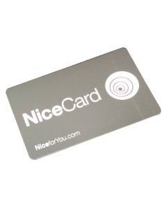 Tarjeta MOCARD NICE con TRANSPONDER reprogramable mediante Programador de mano codificacion en secuencia
