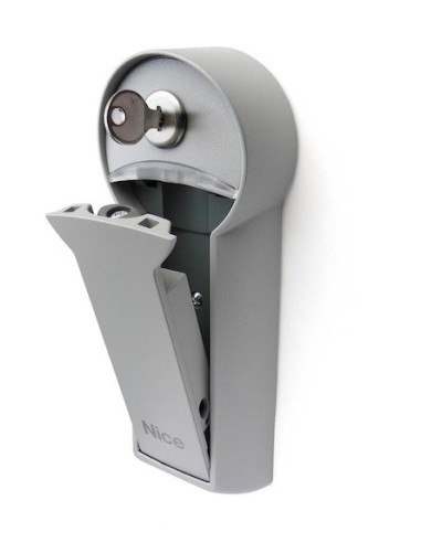 Selector de llave Nice KIO con desbloqueo para cable de motor enrollable