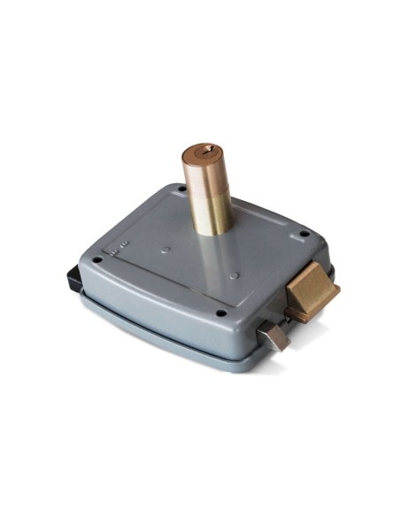 Electrocerradura Motorline EF30 SX (izquierda) con pulsador
