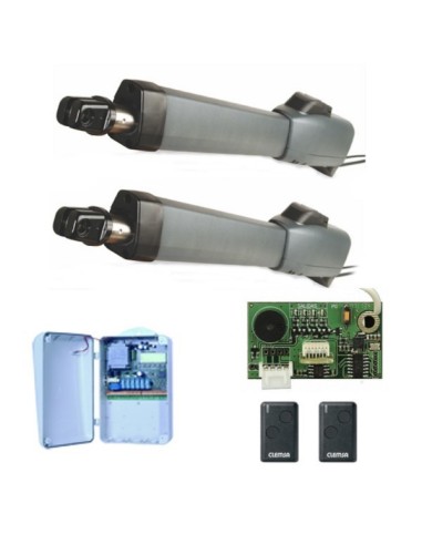 Kit Motor CLEMSA AA400 para puertas batientes de 2 hojas hasta 4m (sin bloqueo)