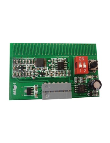 Receptor ERREKA LRRE1 enchufable código variable de 1 canal 433 MHz (30 códigos)