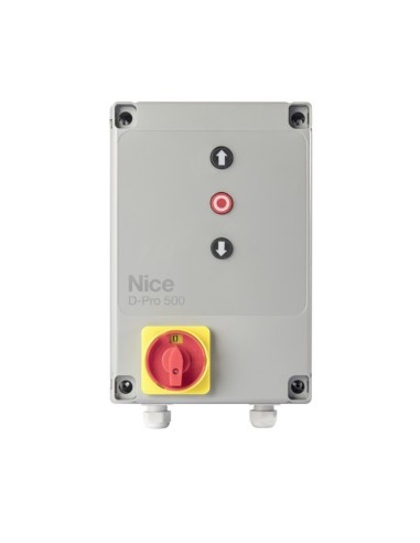 Central de mando Nice D-PRO 500 para motores monofásicos y trifásicos