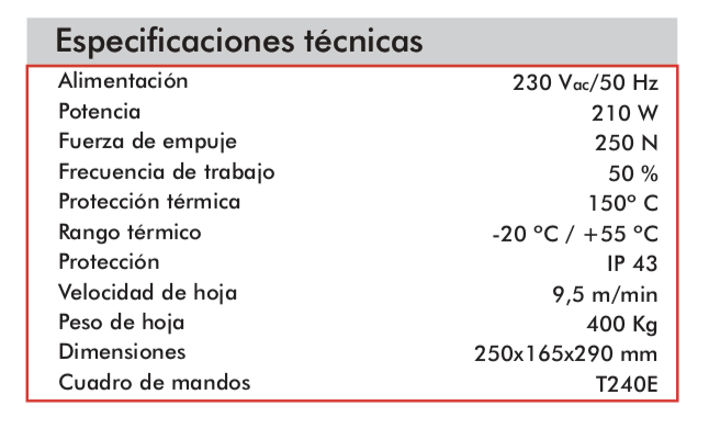 APRIMATIC-ONDA-400-CARACTERISTICAS-TECNI